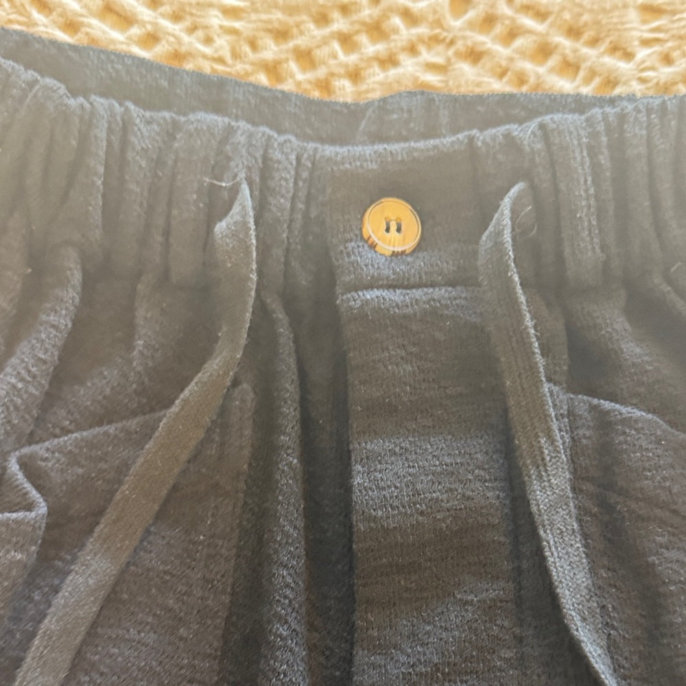Piper and Scoot Black Drawstring Pants - Picture 2 of 5